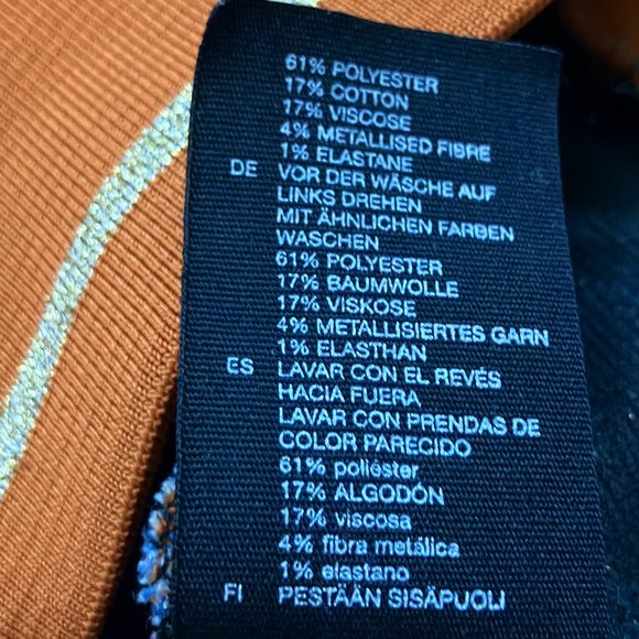 Like New & Other Stories Burnt Orange Floral Pullover Sweater - Picture 7 of 7